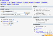 screenshot of php myadmin